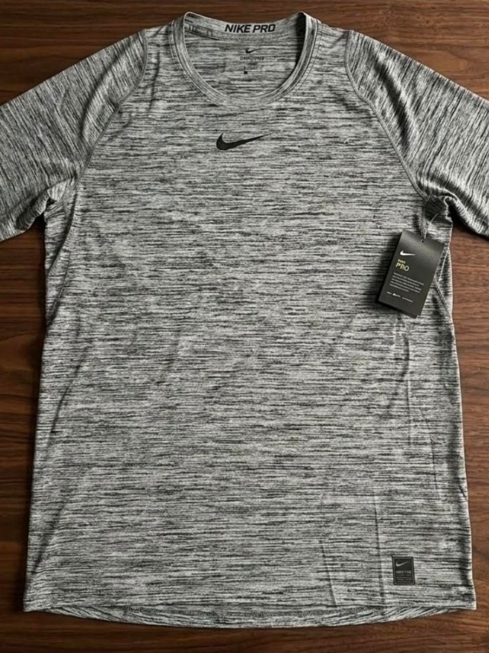 Nike Men’s Grey Heather Performance Short Sleeve Tee